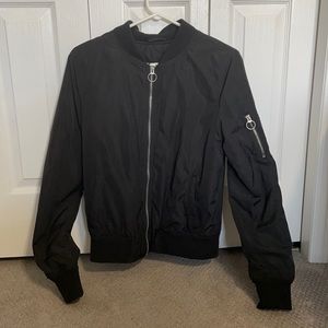Black bomber jacket Garage